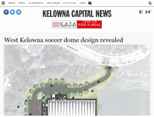 Tablet Screenshot of kelownacapnews.com